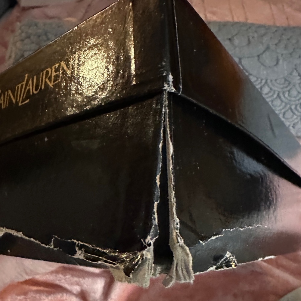 YSL Silver Chain Strappy Sandals 6.5 | Yves Saint Laurent Metallic Heels - Picture 10 of 11